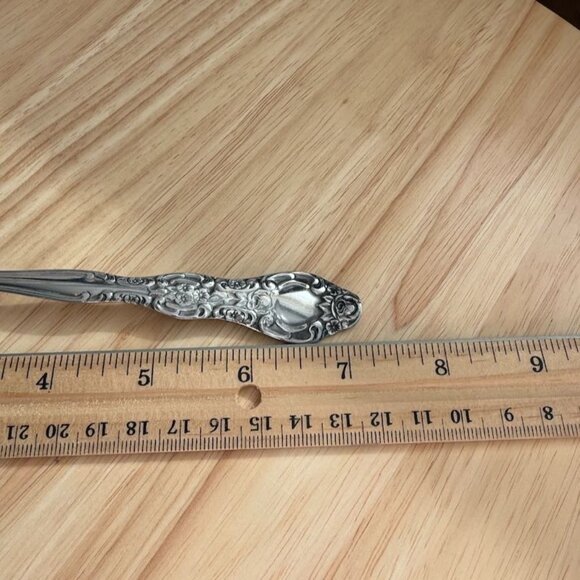 Vtg International INS154 Tablespoons Set Of 6 Solid Roses Stainless Steel Flatwa - Picture 11 of 11